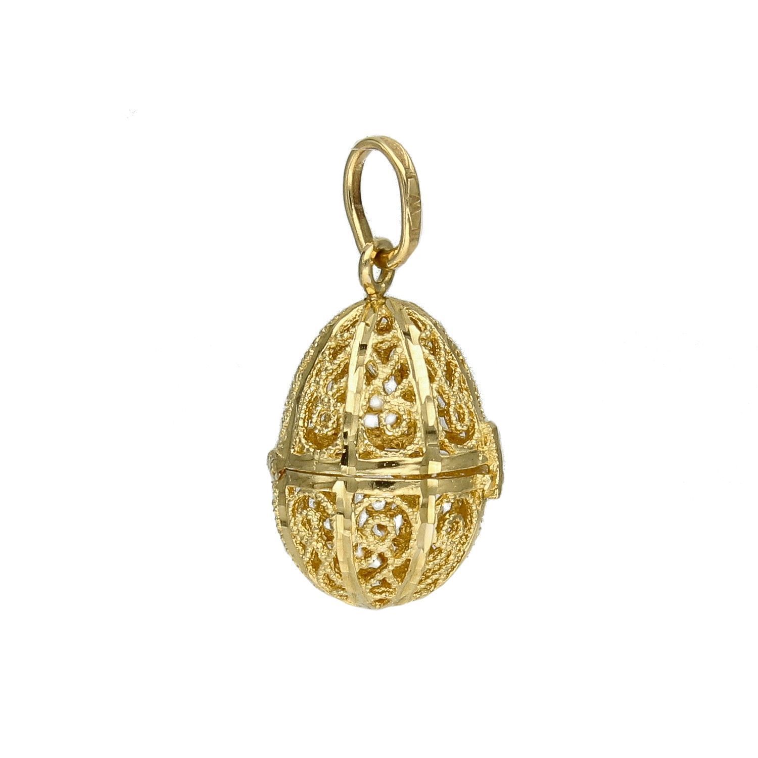 Zawieszka ażurowa kula próby 333 DIA-ZAW-1565-333. Złoty wisiorek w kształcie ażurowej kuli. Wisiorek ten to idealny pomysł na prezent, którym wyjawimy swoje uczucia..jpg