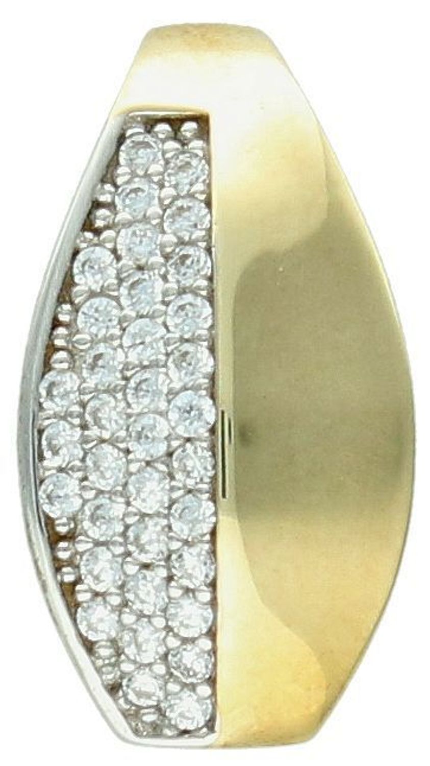 Zawieszka złota ozdobiona cyrkoniami próba 333, DIA-ZAW-1574-333. Zawieszka ozdobiona błyszczącymi cyrkoniami. Wisiorek został wykonany ze złota próby 333. Świetnie się sprawdzi na prezent.1.jpg