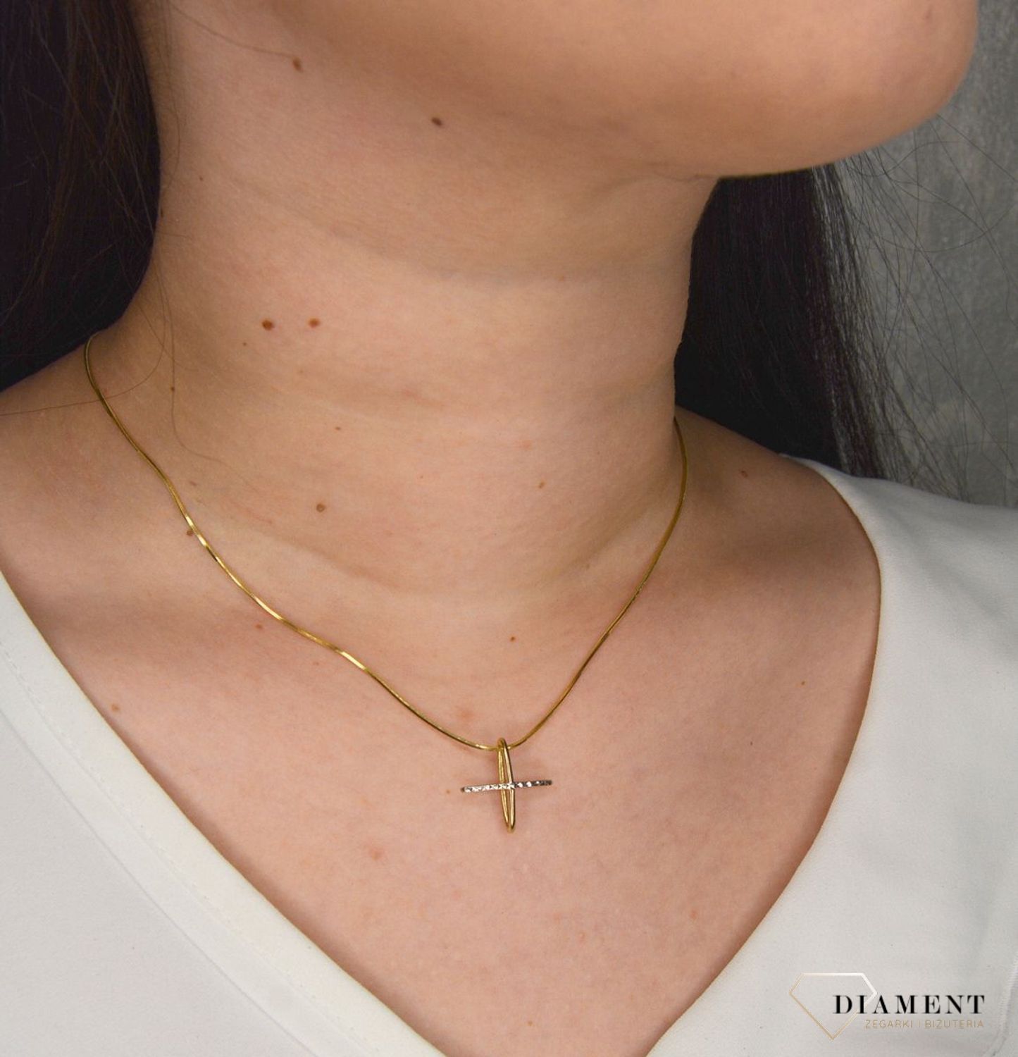 Złota zawieszka 333 znak X DIA-ZAW-1576-333.jpg