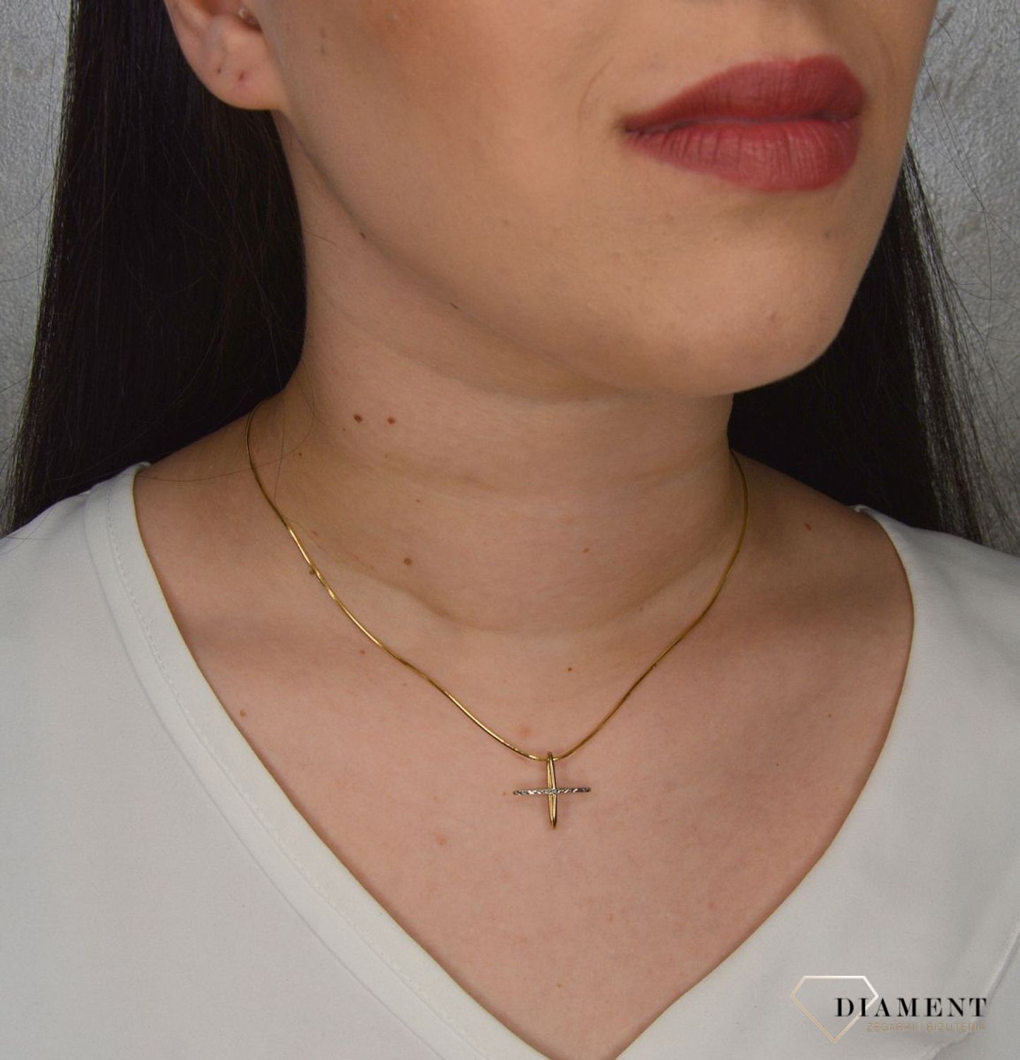 Złota zawieszka 333 znak X DIA-ZAW-1576-333.jpg