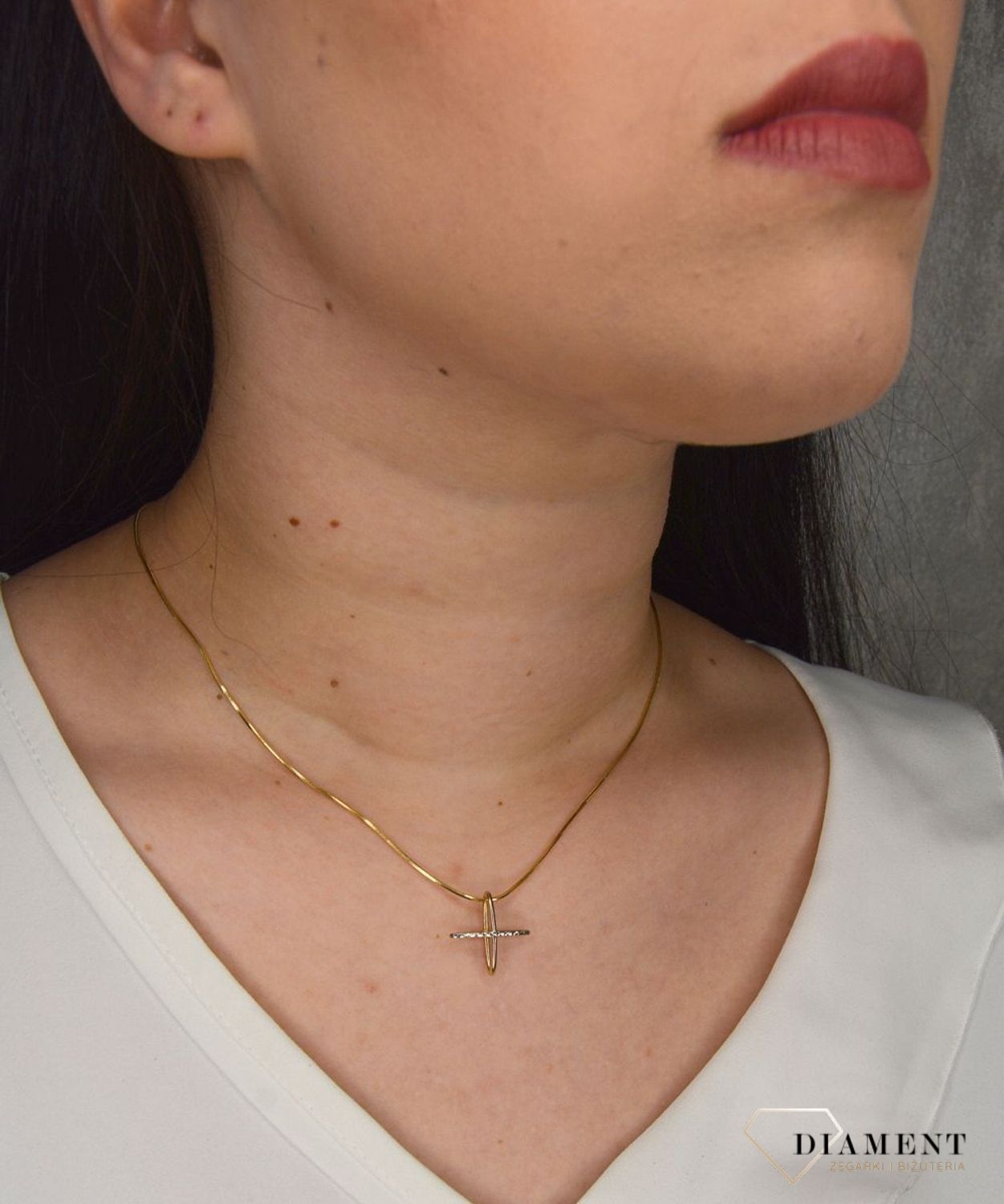 Złota zawieszka 333 znak X DIA-ZAW-1576-333.jpg