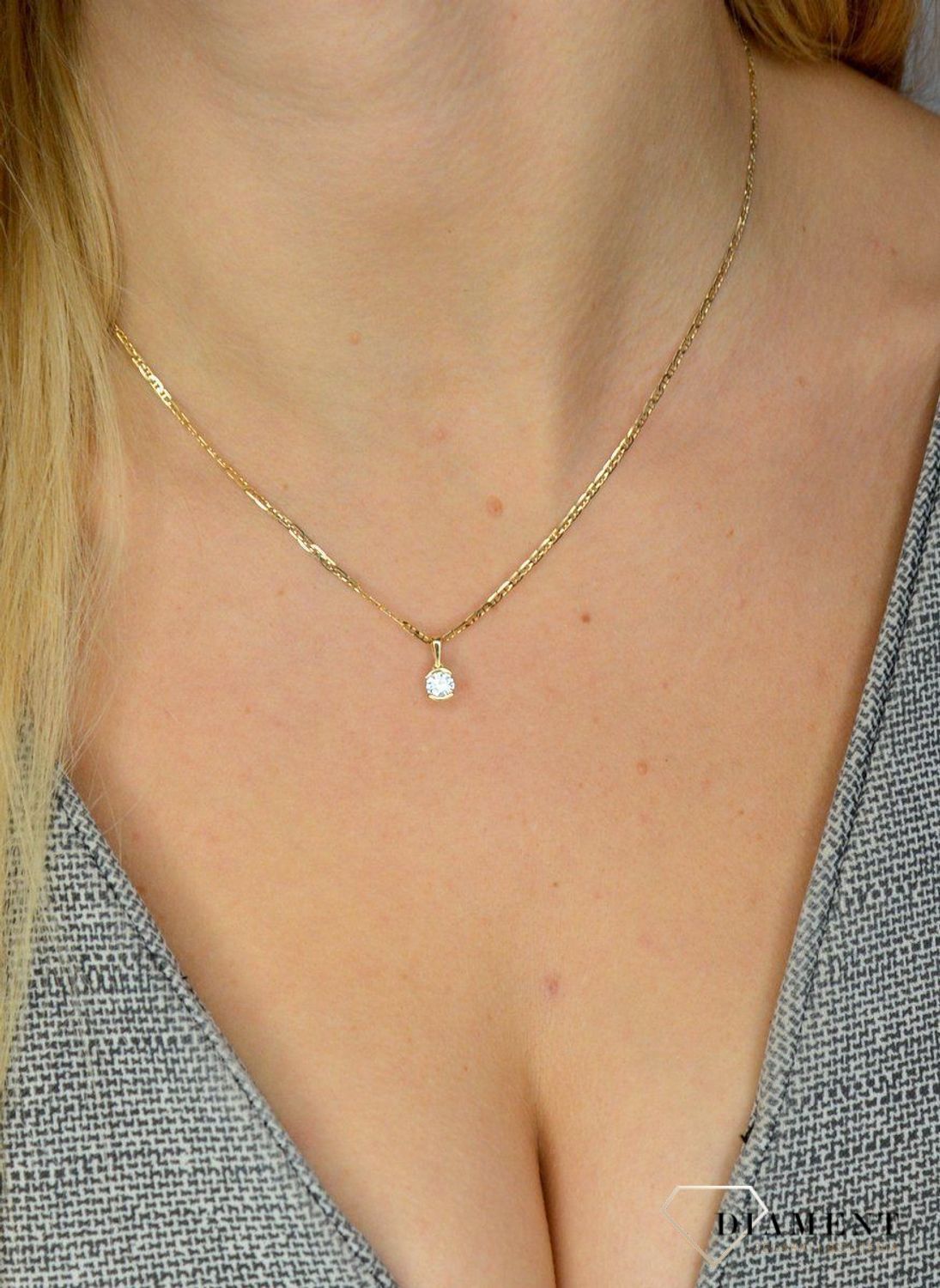 Złota zawieszka z cyrkonią 585 DIA-ZAW-1742-585.jpg