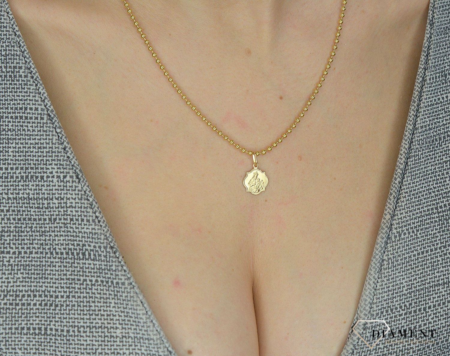 Złota zawieszka medalik DIA-ZAW-1746-585 (2).jpg