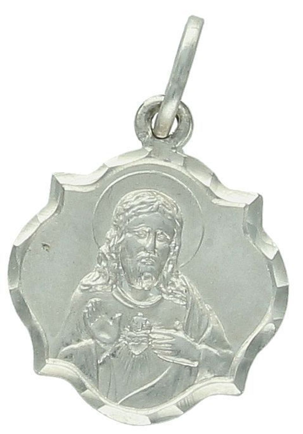 Szkaplerz medalik białe złoto 585 DIA-ZAW-1746B-585 Delikatny złoty medalik wykonany ze złota próby 585. Minimalistyczny dodatek, który pasuję do osoby w każdym wieku. 1.jpg