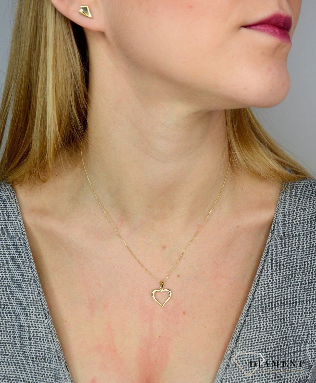 Złota zawieszka 585 gładkie serce DIA-ZAW-1793-585.jpg