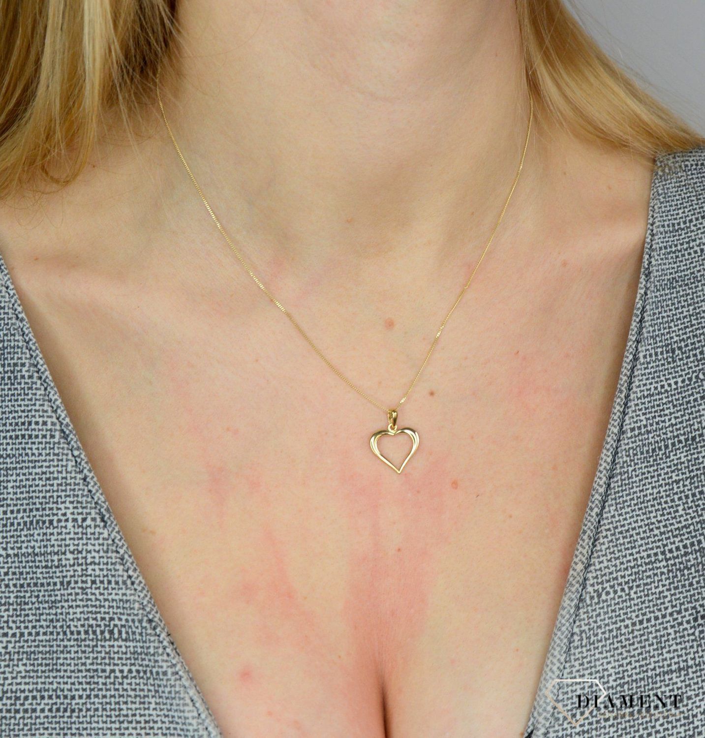 Złota zawieszka 585 gładkie serce DIA-ZAW-1793-585.jpg