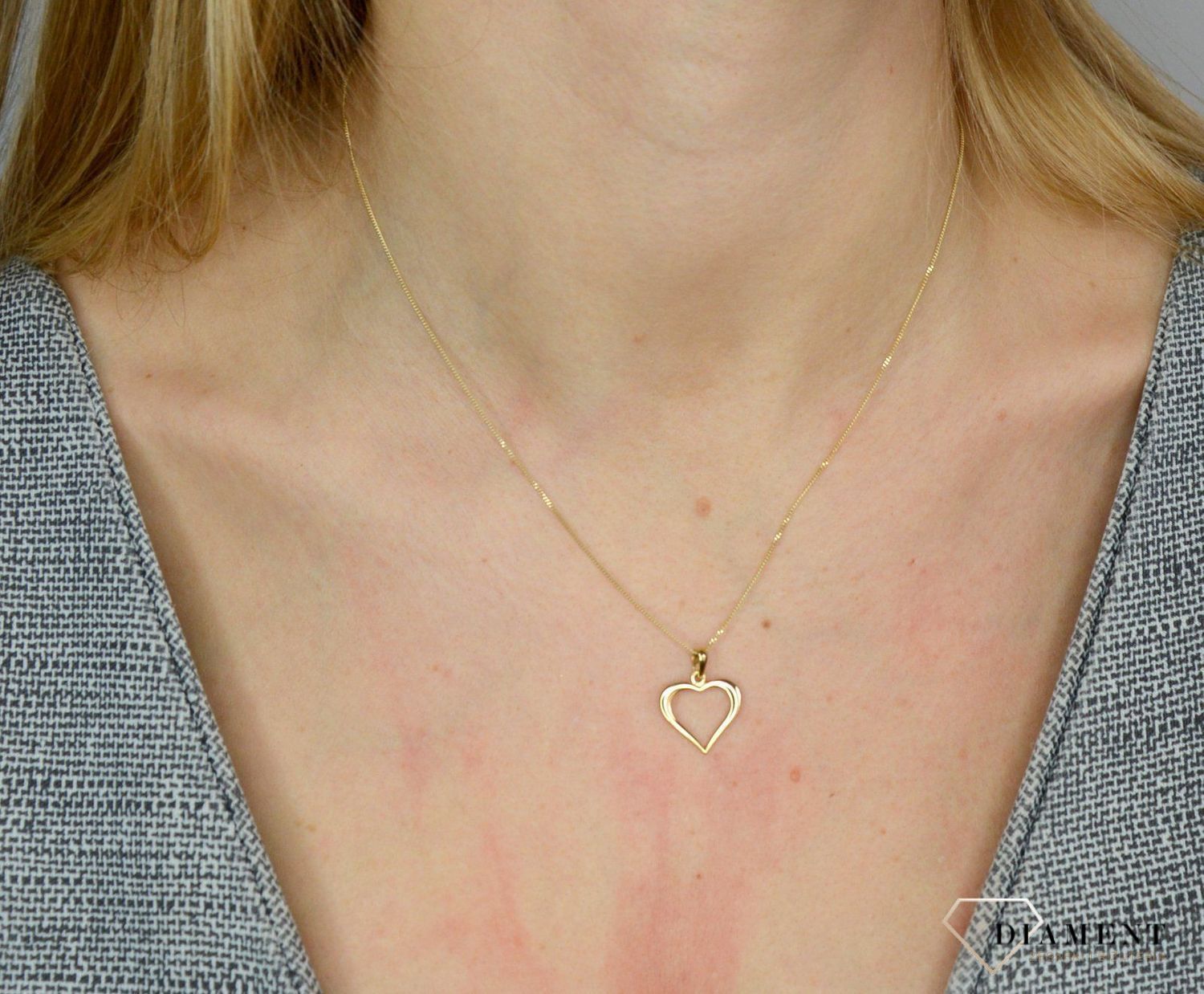 Złota zawieszka 585 gładkie serce DIA-ZAW-1793-585.jpg