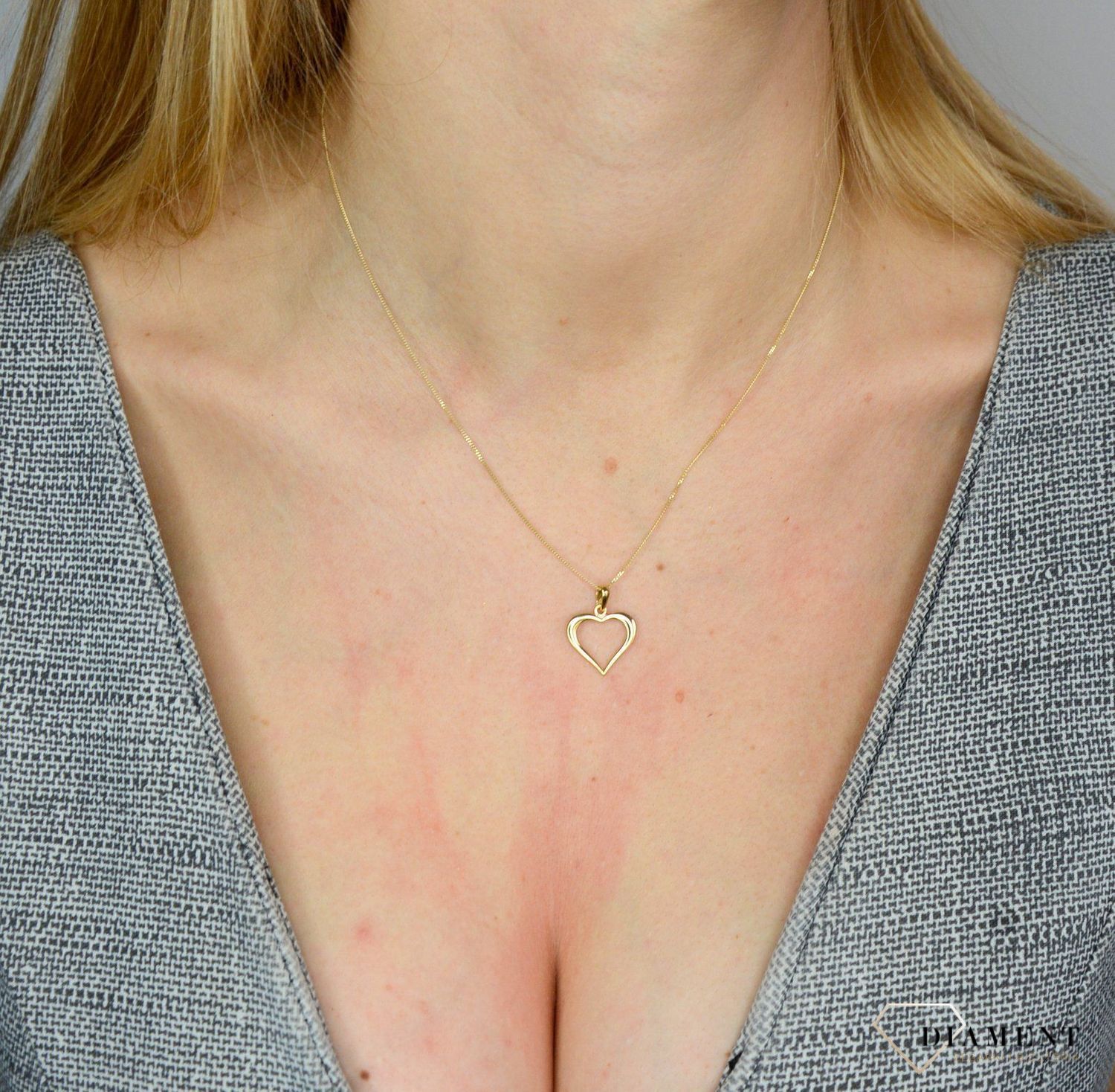 Złota zawieszka 585 gładkie serce DIA-ZAW-1793-585.jpg