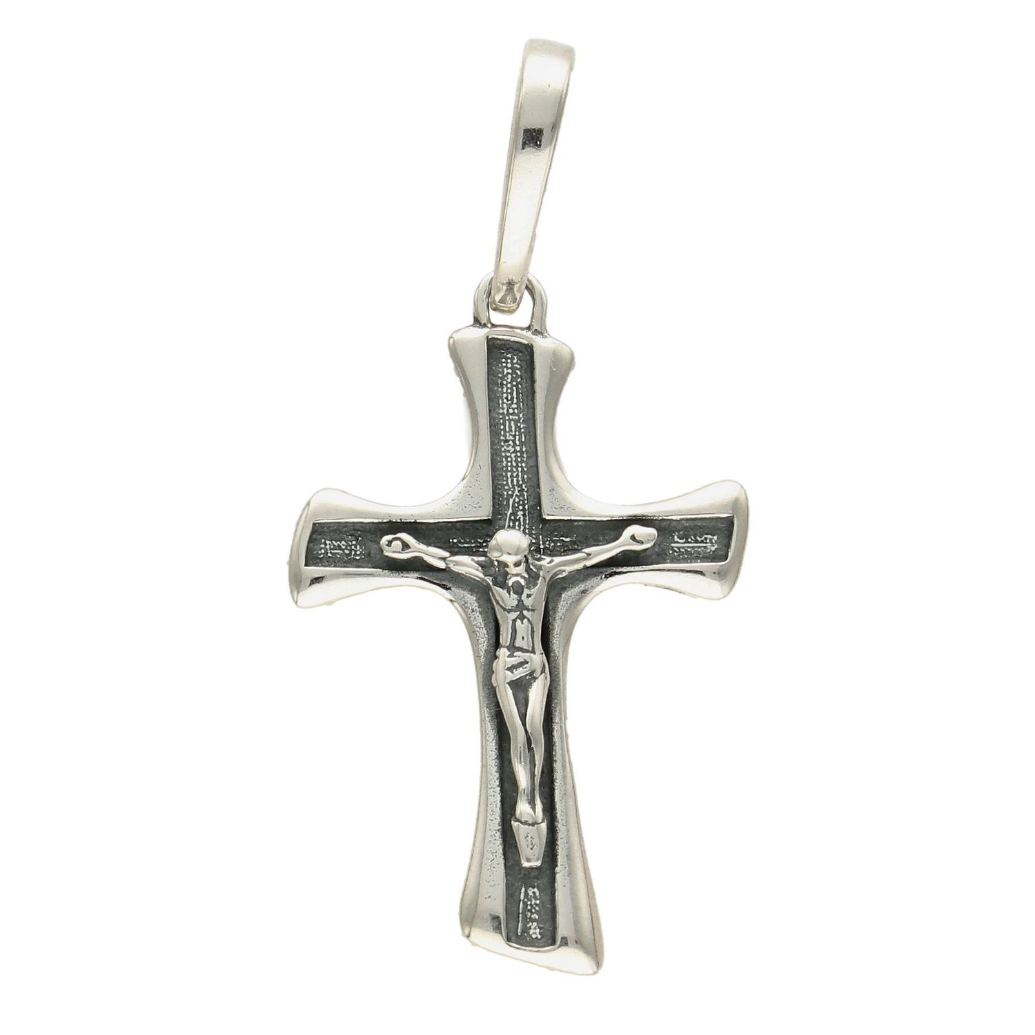 Zawieszka srebrna krzyżyk z wizerunkiem DIA-ZAW-1904-925.jpg