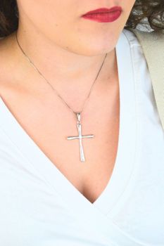 Srebrny krzyż zawieszka 925 gładki długi 5,5 cm – biżuteria sakralna (3).jpg