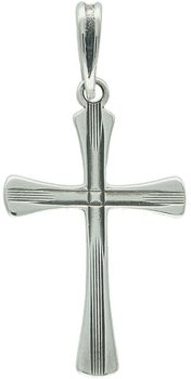 Srebrna zawieszka Krzyżyk próba 925 DIA-ZAW-1917-925.  Zawieszka krzyżyk to uniwersalny dodatek. Biżuteria sakralna to wspaniała pamiątka i idealny prezent na takie okazje jak chrzest, 1.jpg