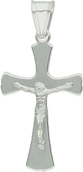 Zawieszka srebrna krzyż  z Jezusem 3,5 cm DIA-ZAW-1919-925. Srebrny krzyż. Srebrny krzyż z wizerunkiem. Krzyż srebrny zawieszka..jpg