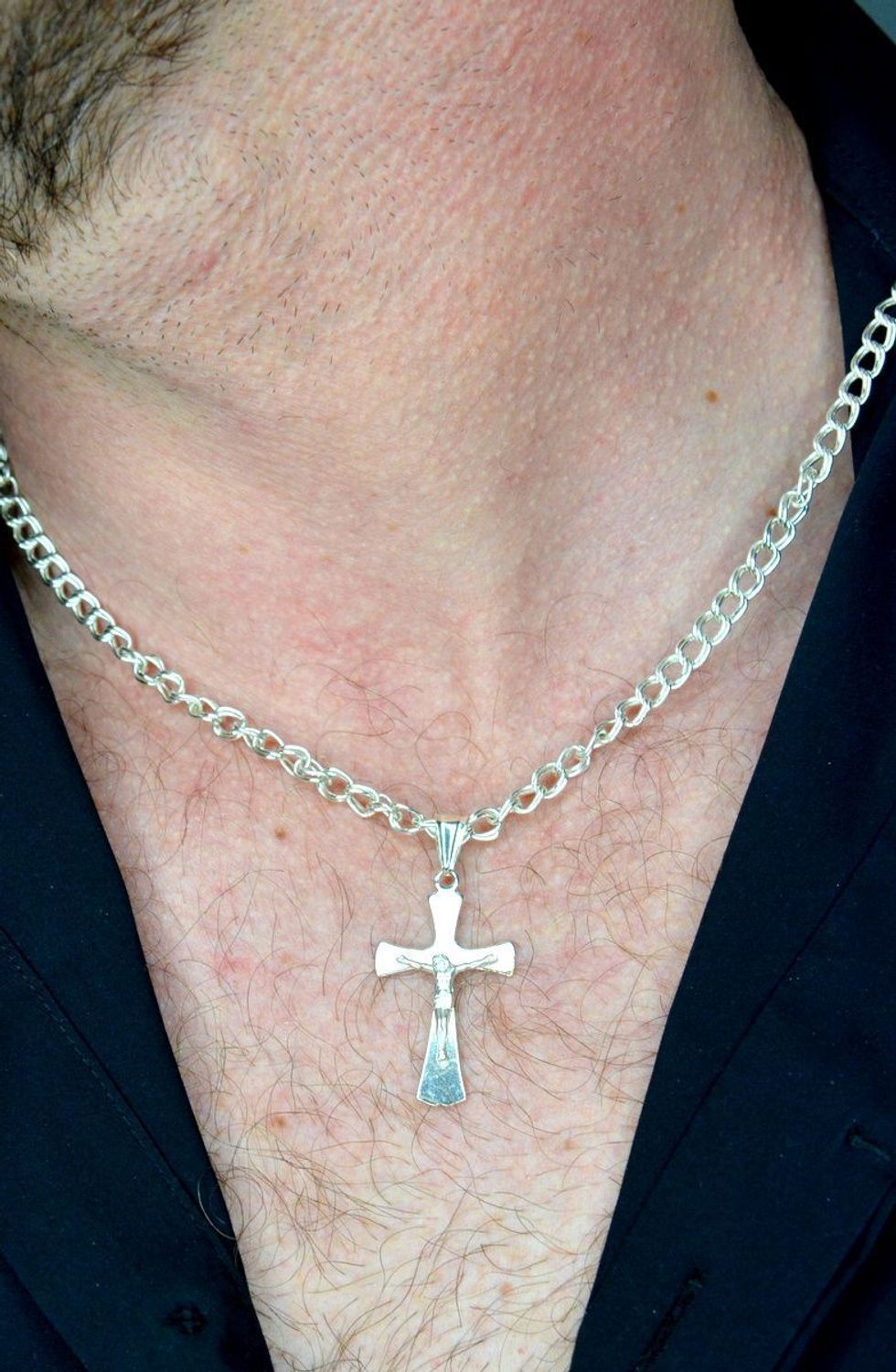 Zawieszka srebrna krzyż  z Jezusem 3,5 cm DIA-ZAW-1919-925. Srebrny krzyż. Srebrny krzyż z wizerunkiem. Krzyż srebrny zawieszka..jpg