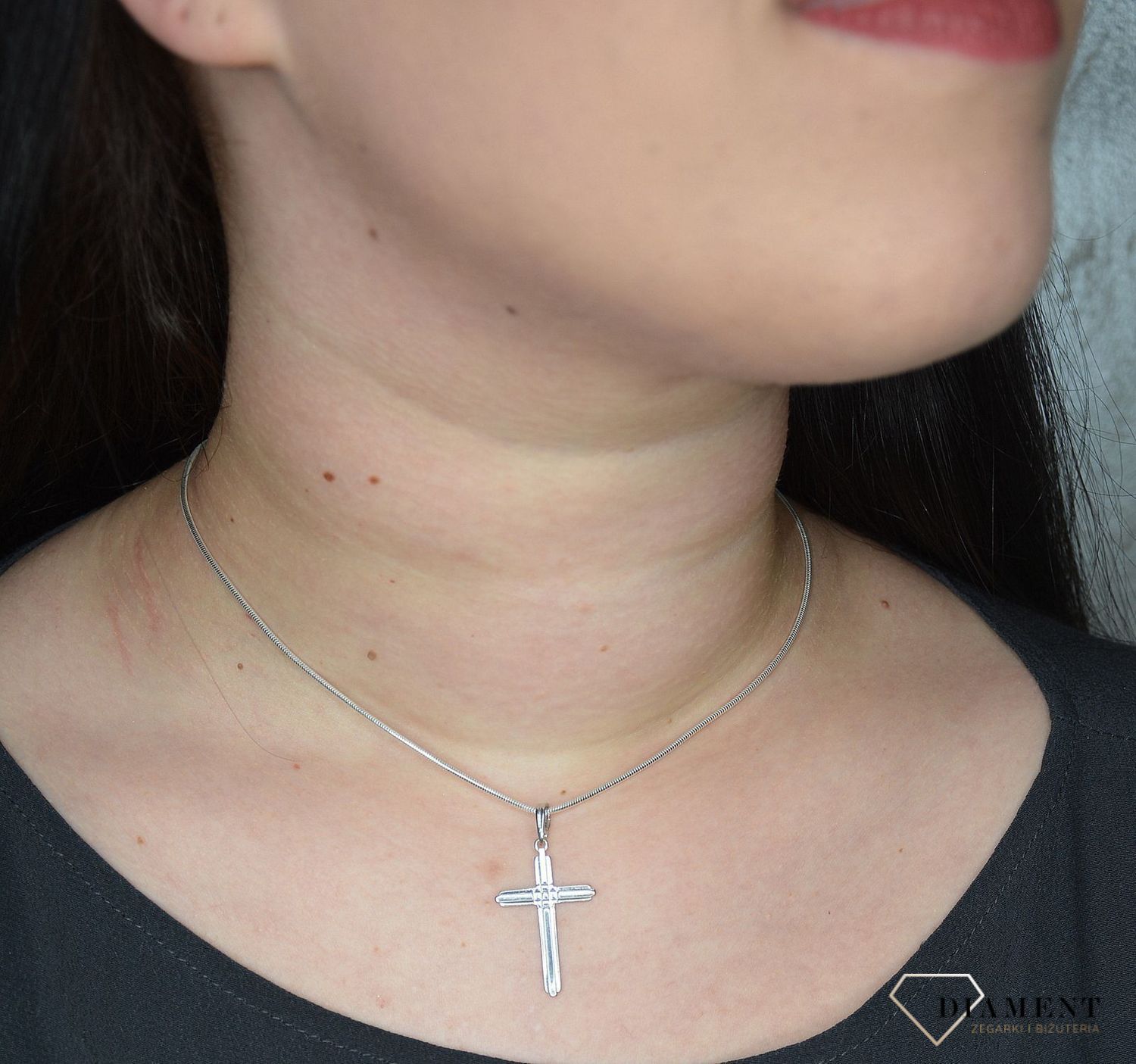 Zawieszka srebrna krzyżyk 4 cm DIA-ZAW-1930-925..jpg