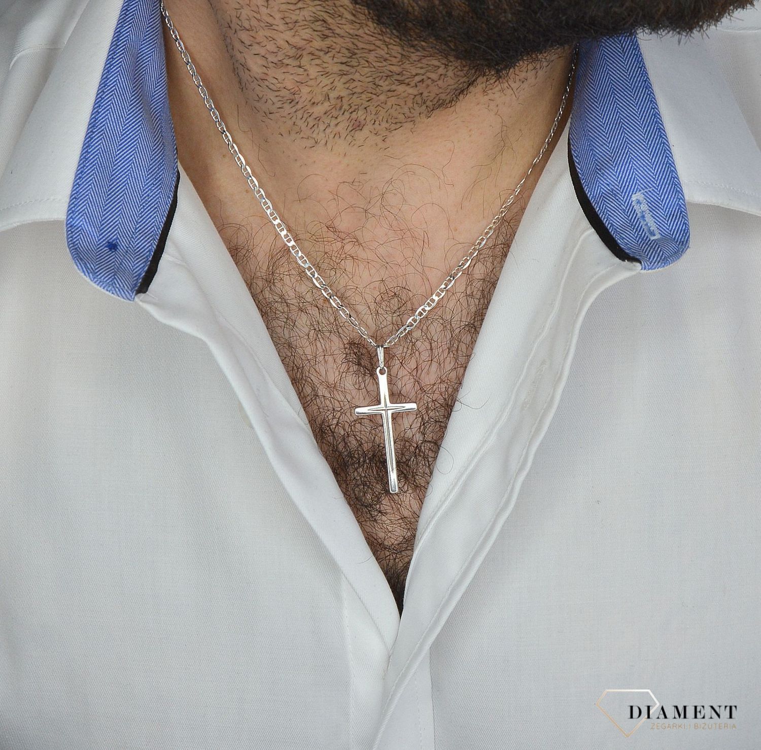 Zawieszka srebrna 925 krzyżyk DIA-ZAW-1931-925.jpg