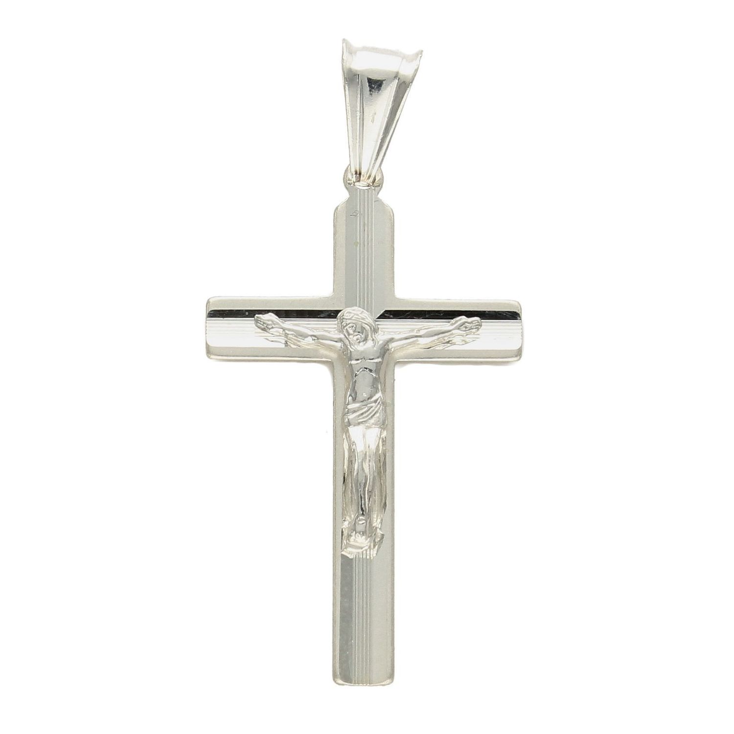 Zawieszka srebrna 925 krzyżyk z wizerunkiem DIA-ZAW-1933-925.jpg