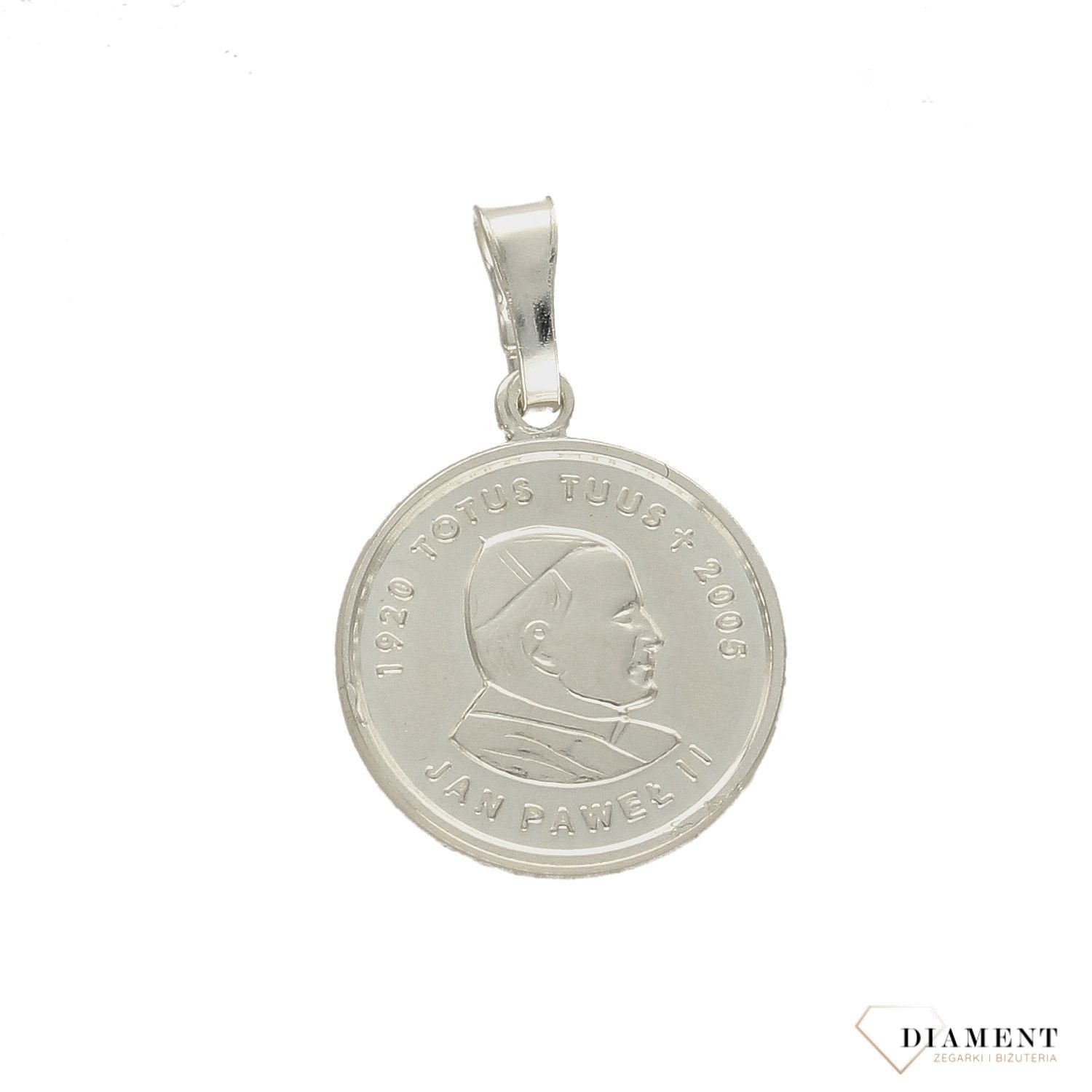 Zawieszka srebrna medalik Jan Paweł II DIA-ZAW-1963-925..jpg