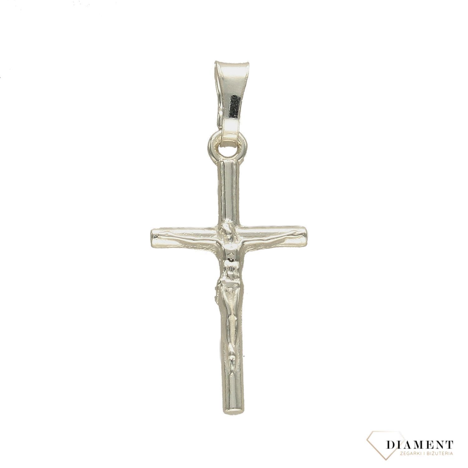 Zawieszka srebrna krzyżyk 3 cm z Jezusem DIA-ZAW-1969-925..jpg