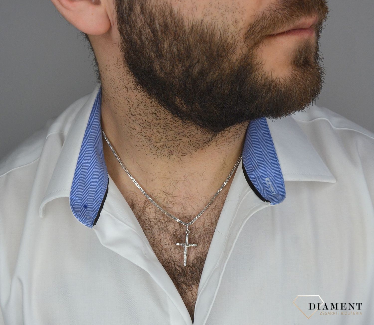 Zawieszka srebrny krzyżyk z wizerunkiem DIA-ZAW-1977-925.jpg