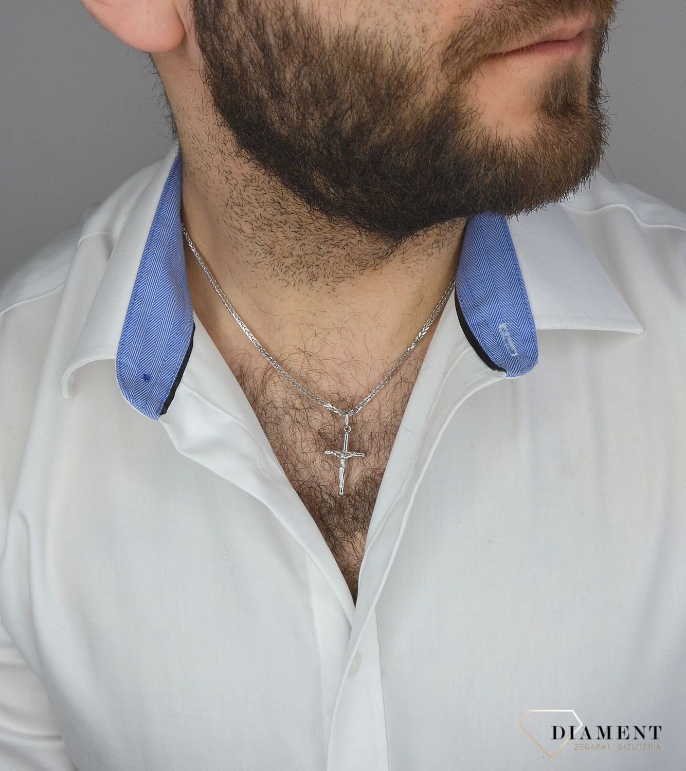 Zawieszka srebrny krzyżyk z wizerunkiem DIA-ZAW-1977-925.jpg
