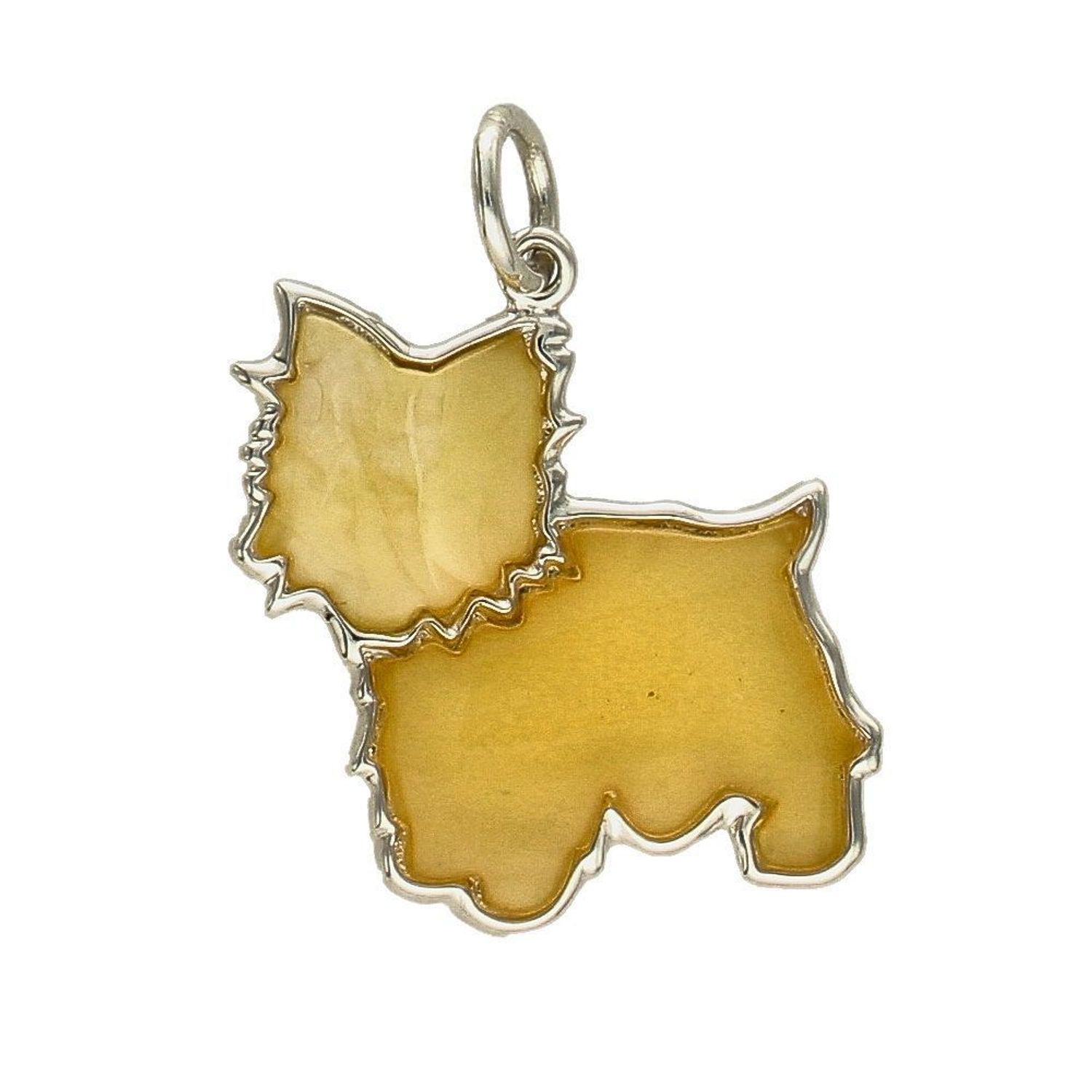 Zawieszka bursztyn kot w mlecznym kolorze DIA-ZAW-2235-925.jpg