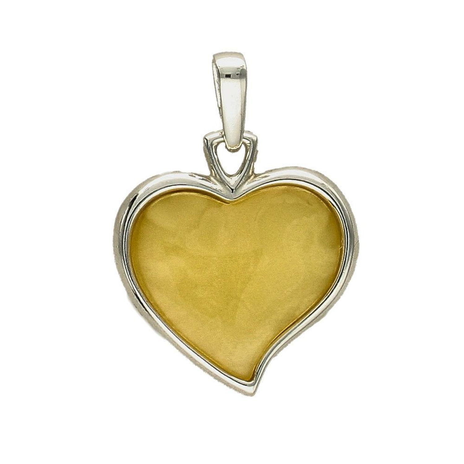 Zawieszka srebrna bursztyn serce w mlecznym kolorze DIA-ZAW-2238-925.jpg