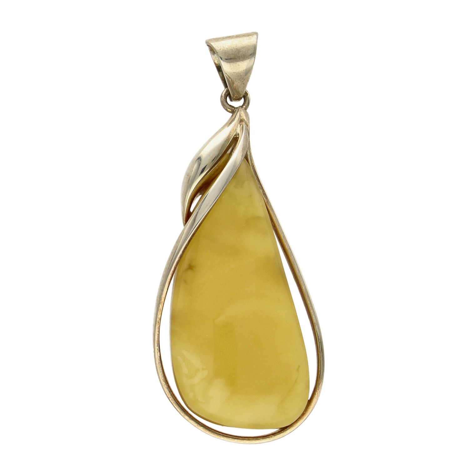 Zawieszka srebrna łezka z mlecznym bursztynem DIA-ZAW-2453.jpg