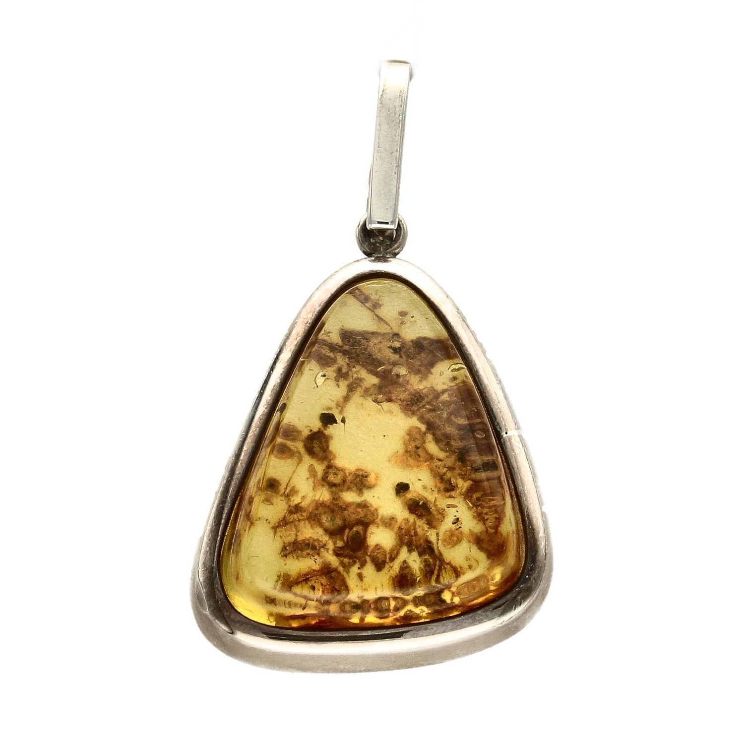 Zawieszka srebrna z bursztynem w trójkątnym kształcie DIA-ZAW-2495.jpg