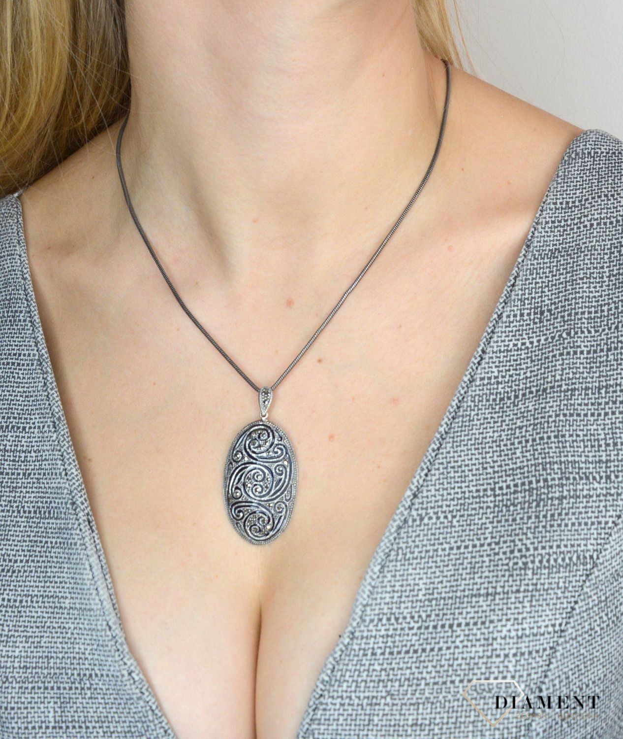 Srebrna zawieszka z markazytami DIA-ZAW-2499-925.jpg