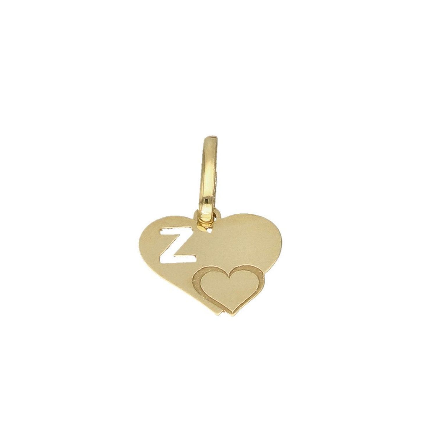 Złota zawieszka 585 serce z literką Z DIA-ZAW-2607Z-585.jpg