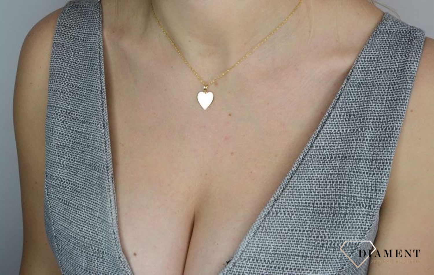 Złota zawieszka 585 blaszka 'Serce do graweru' DIA-ZAW-2611-585.jpg