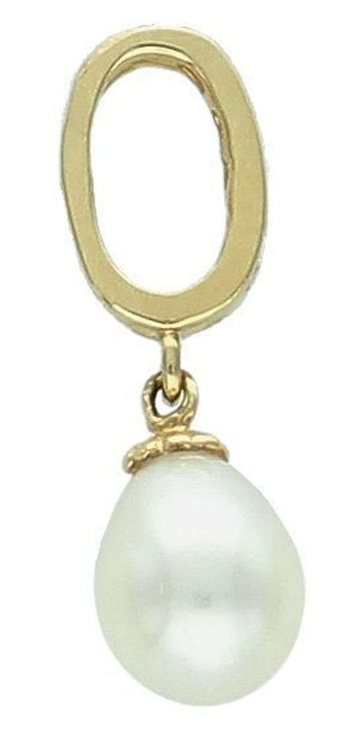 Zawieszka złota z perełka pr 585, DIA-ZAW-2612-585 Zjawiskowa zawieszka ozdobiona śliczną perełką. Dodatkowym atutem biżuterii damskiej jest drobna forma,1.jpg