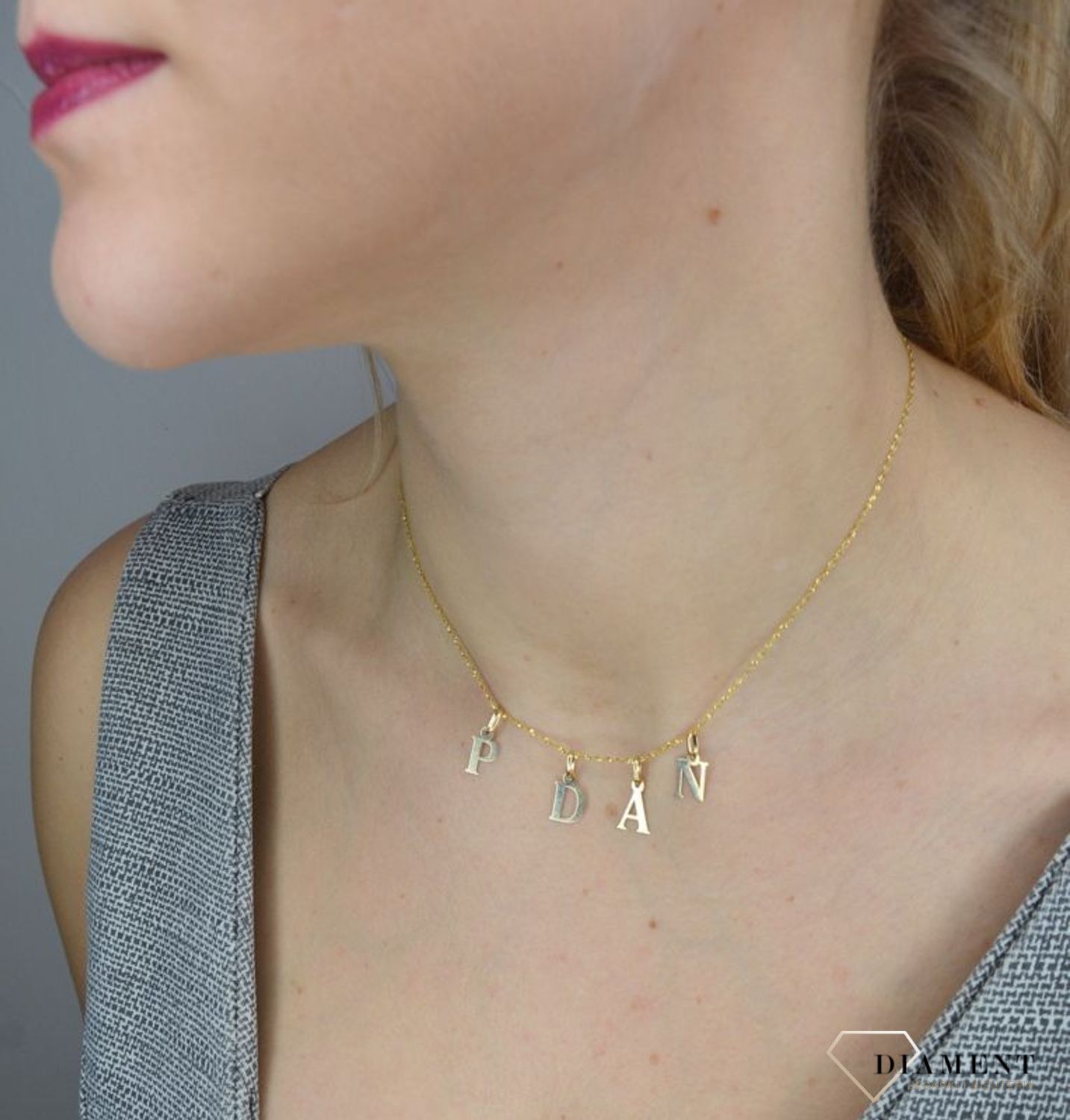 Złota zawieszka 585 literka N DIA-ZAW-2692N-585.jpg