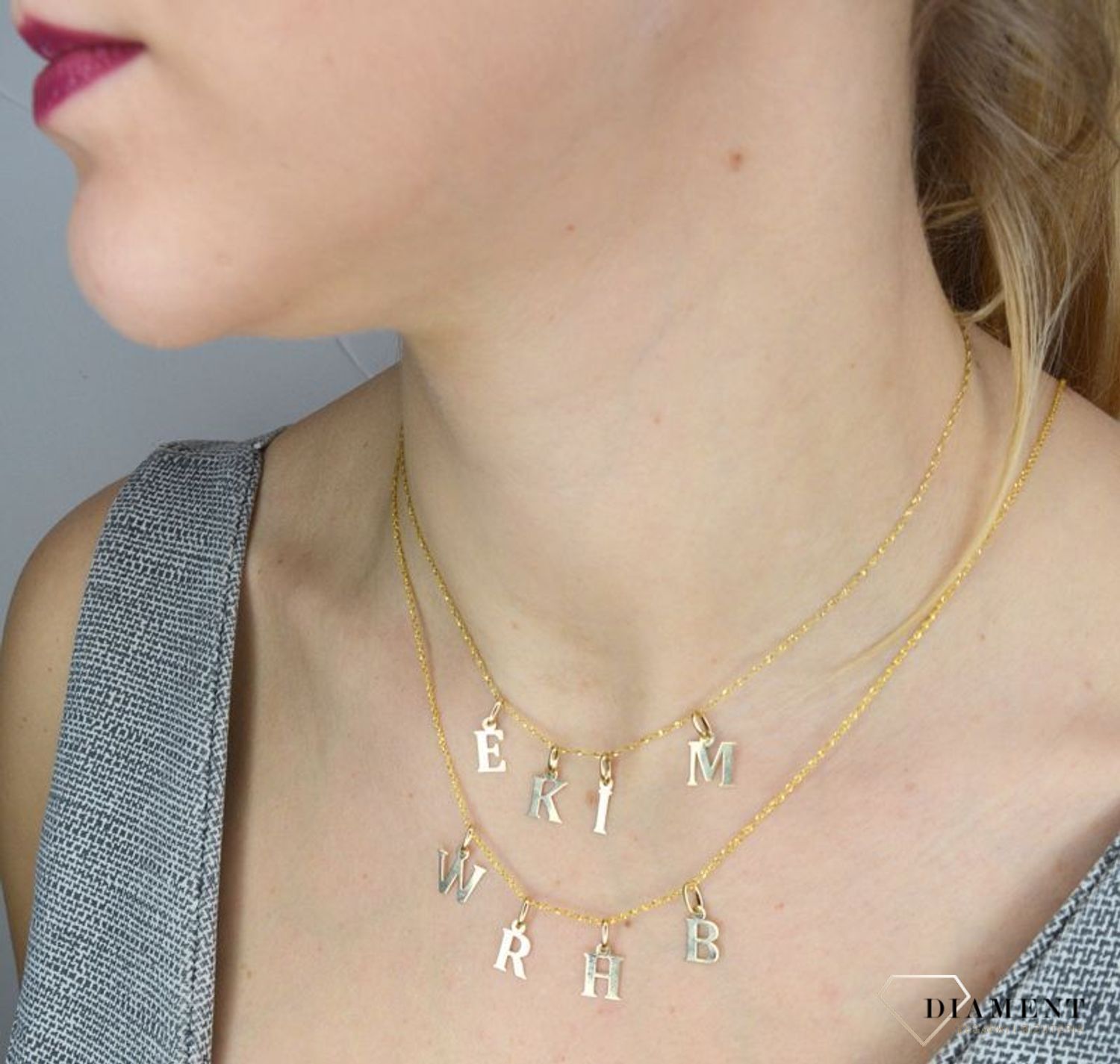 Złota zawieszka 585 literka R DIA-ZAW-2692R-585.jpg