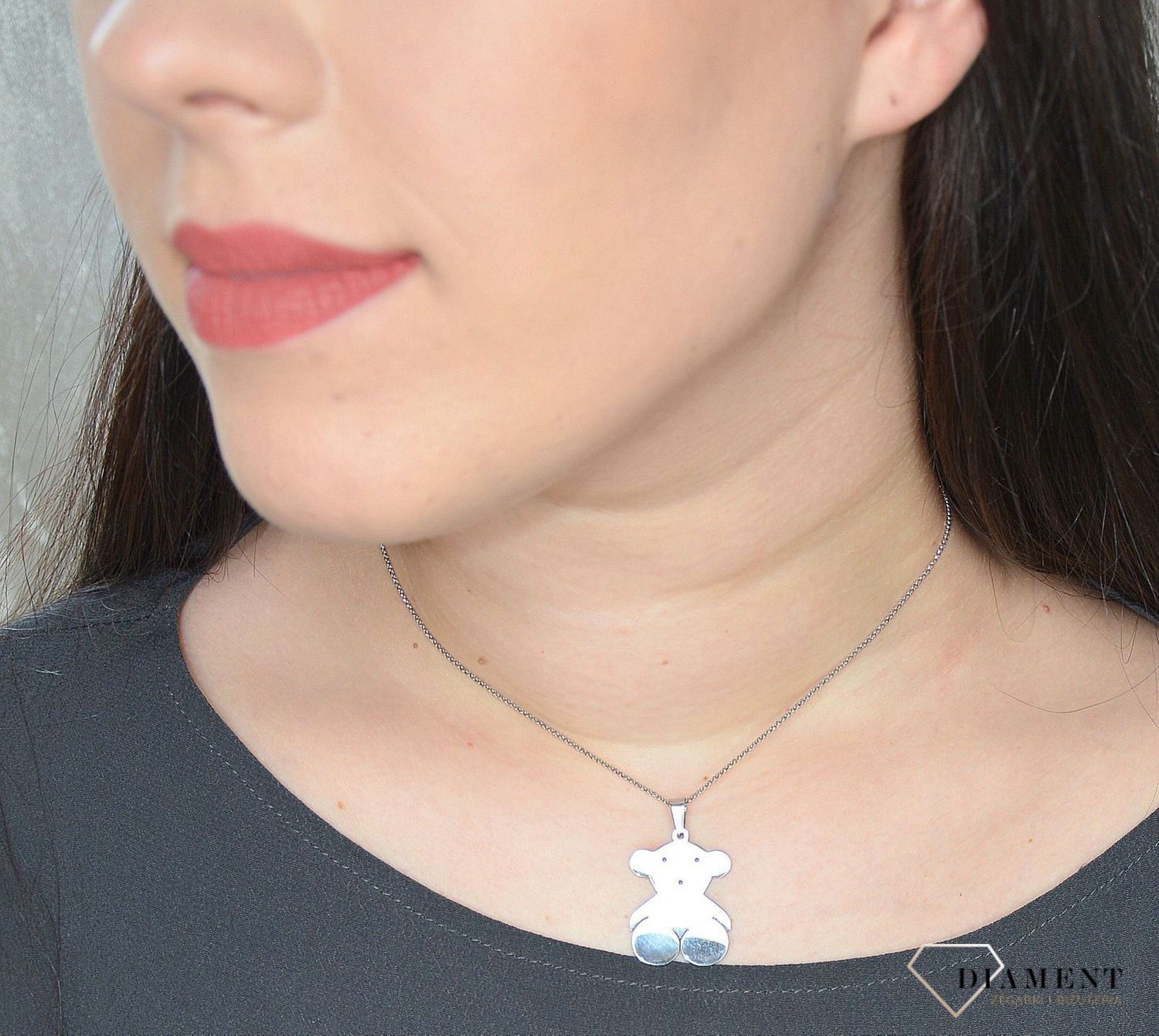 Zawieszka TUOS mały srebrny miś DIA-ZAW-2808-STAL.jpg