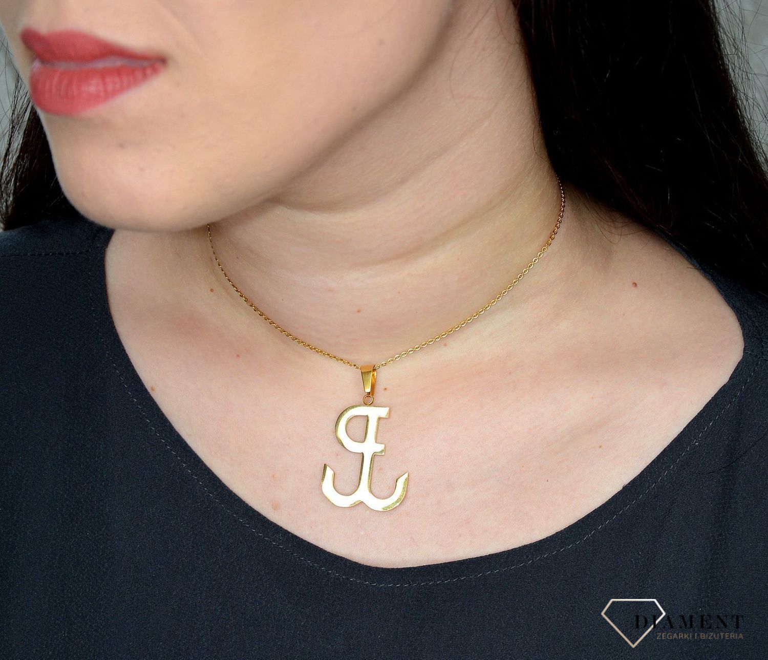 Duża zawieszka symbol Powstania Warszawskiego DIA-ZAW-2809-STAL.jpg