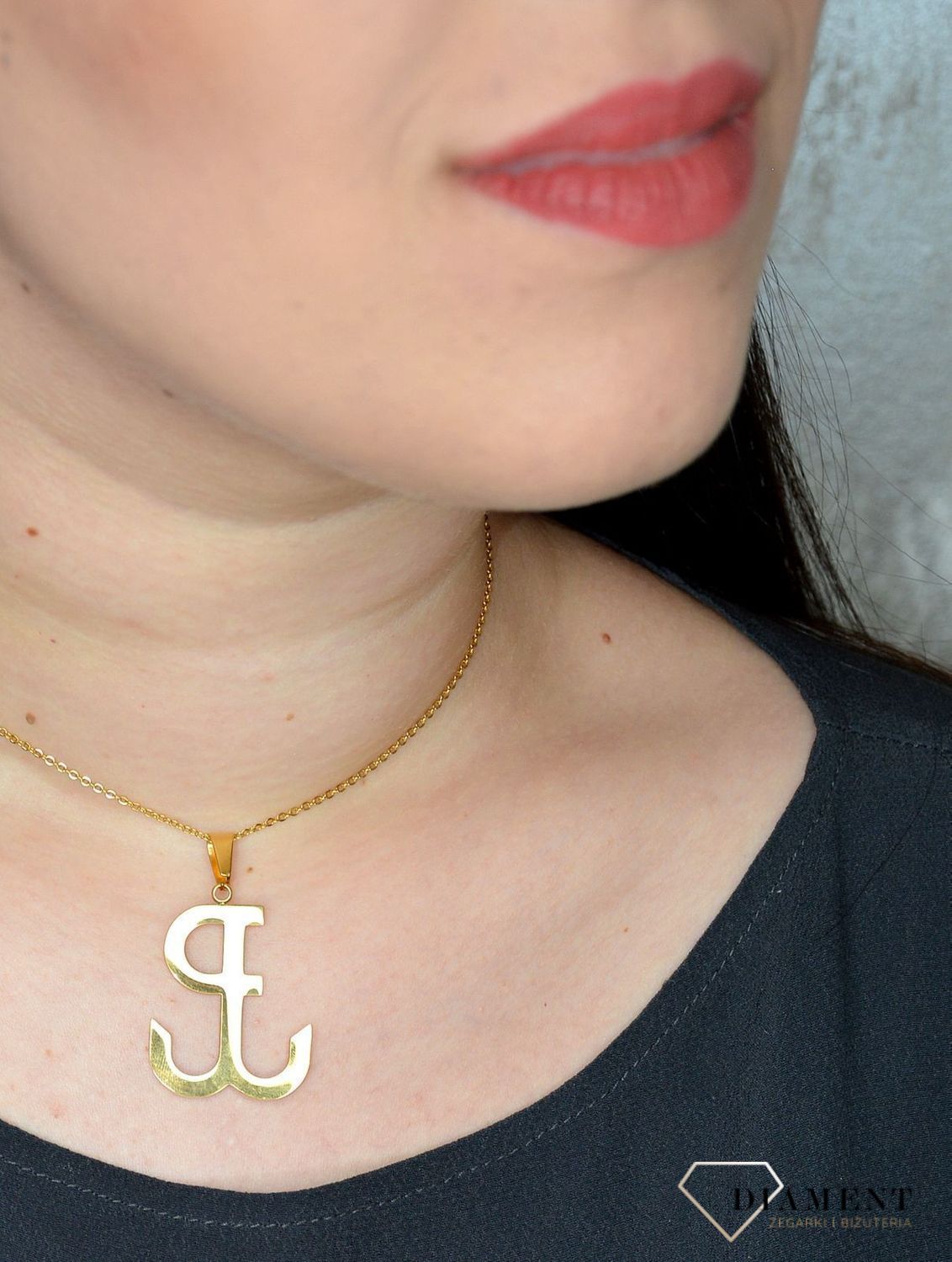 Duża zawieszka symbol Powstania Warszawskiego DIA-ZAW-2809-STAL.jpg