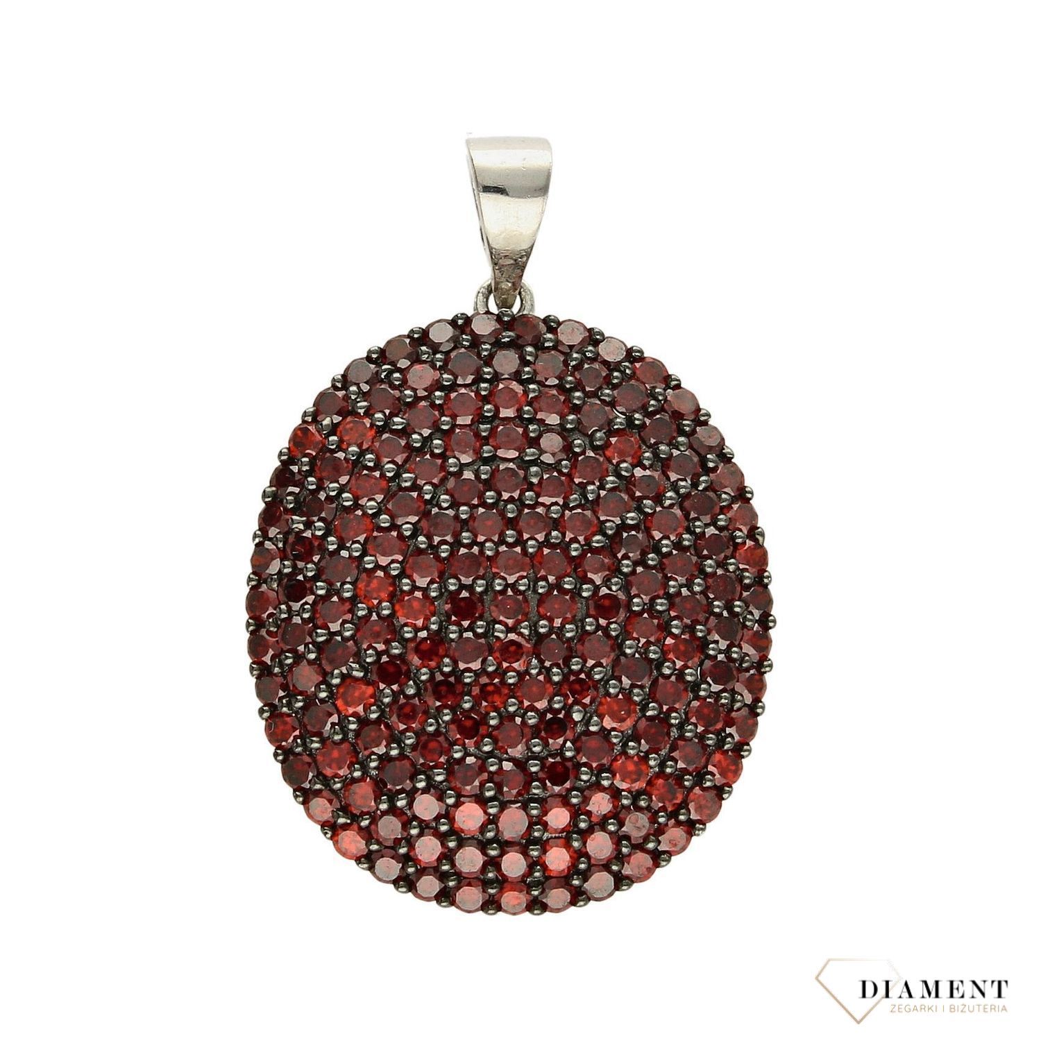 Zawieszka srebrna z czerwonymi cyrkoniami DIA-ZAW-2931-925.jpg