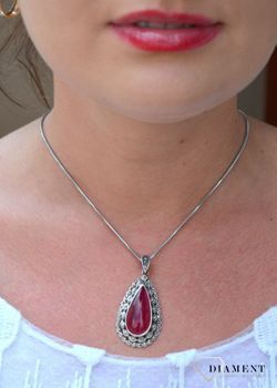Zawieszka srebrna z markazytami ' Art deco '  DIA-ZAW-2934-925 💎 Srebrna zawieszka wykonana z próby 925 (3).JPG