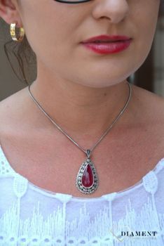 Zawieszka srebrna z markazytami ' Art deco '  DIA-ZAW-2934-925 💎 Srebrna zawieszka wykonana z próby 925 (4).JPG