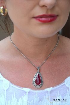 Zawieszka srebrna z markazytami ' Art deco '  DIA-ZAW-2934-925 💎 Srebrna zawieszka wykonana z próby 925 (5).JPG