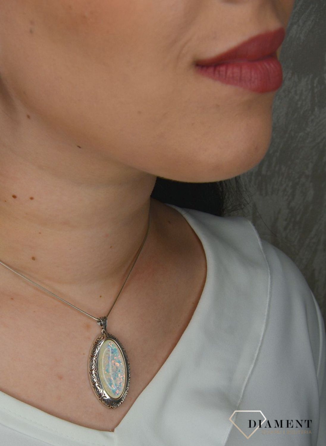 Zawieszka srebrna 925 opal syntetyczny DIA-ZAW-2956-925.jpg
