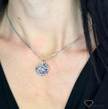 Zawieszka srebrna wiszące koła 'Multikolor' DIA-ZAW-2957-925✓Srebrna zawieszka w Sklepie z Biżuterią zegarki-diament (1).JPG