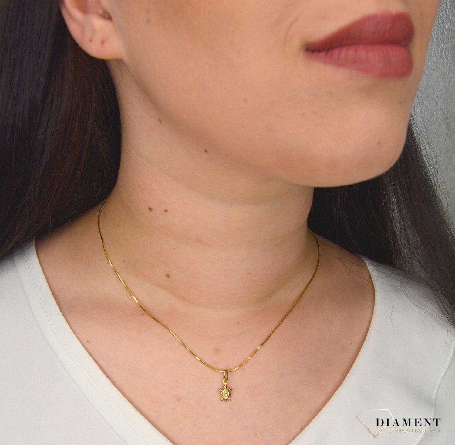 Złota zawieszka 333 żółw DIA-ZAW-2994-333.jpg