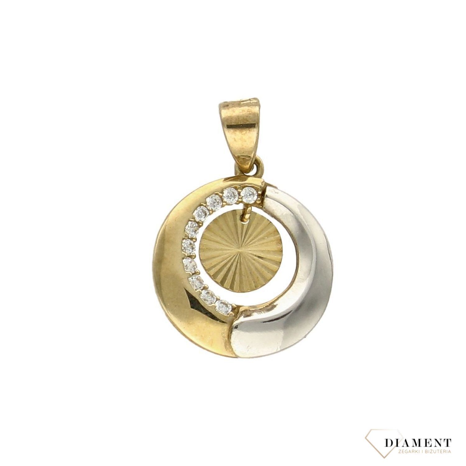 Zawieszka złota próby 333 kółko z cyrkonią DIA-ZAW-3036-333. Wisiorek ten to idealny pomysł na prezent, którym wyjawimy swoje uczucia. Złoto jest metalem szlachetnym znanym i kochanym przez kobiety już od sta.jpg