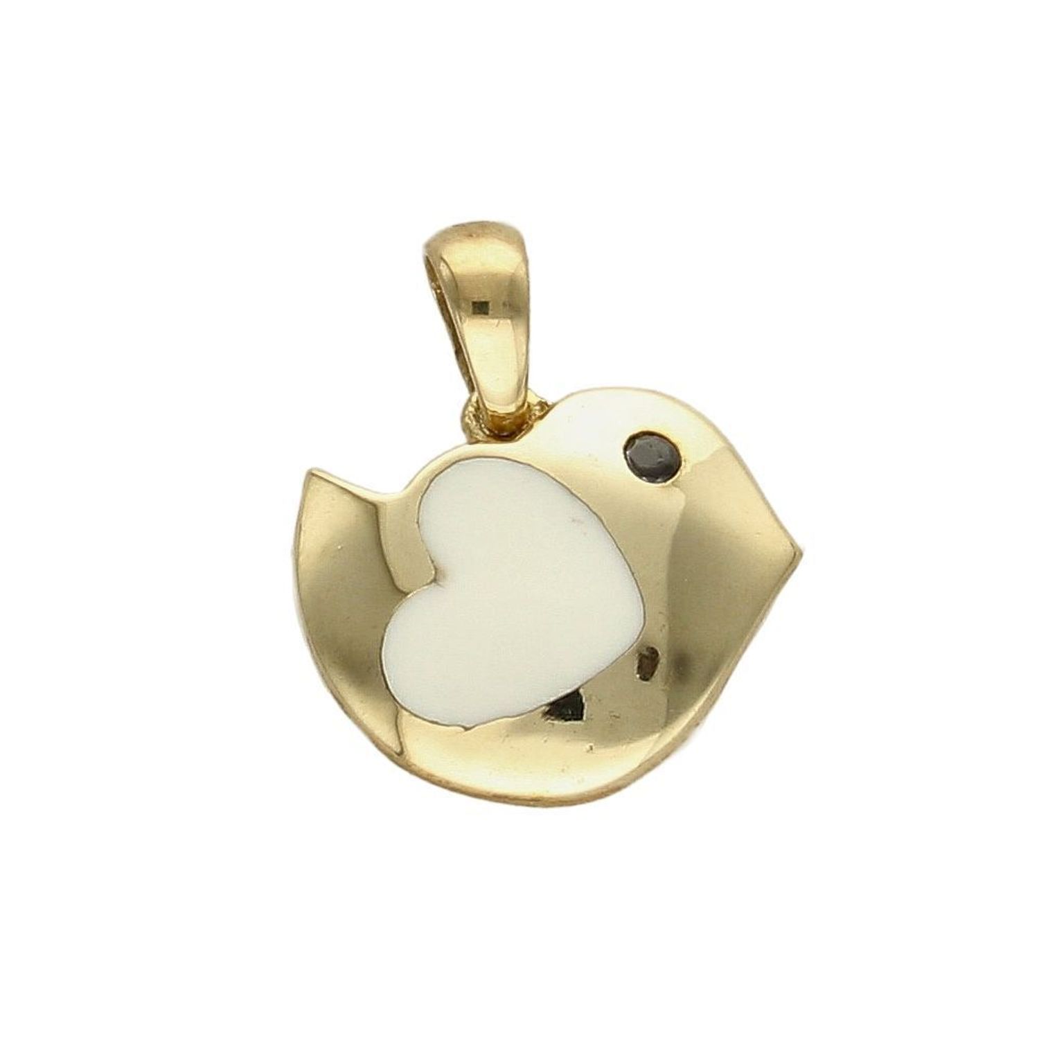 Urocza zawieszka wykonana ze złota próby 333 w kształcie ptaszka to propozycja oryginalnej, nieco zabawnej, kobiecej biżuterii. Delikatny wisiorek, który dodaje uroku i dziewczęcego looku..jpg