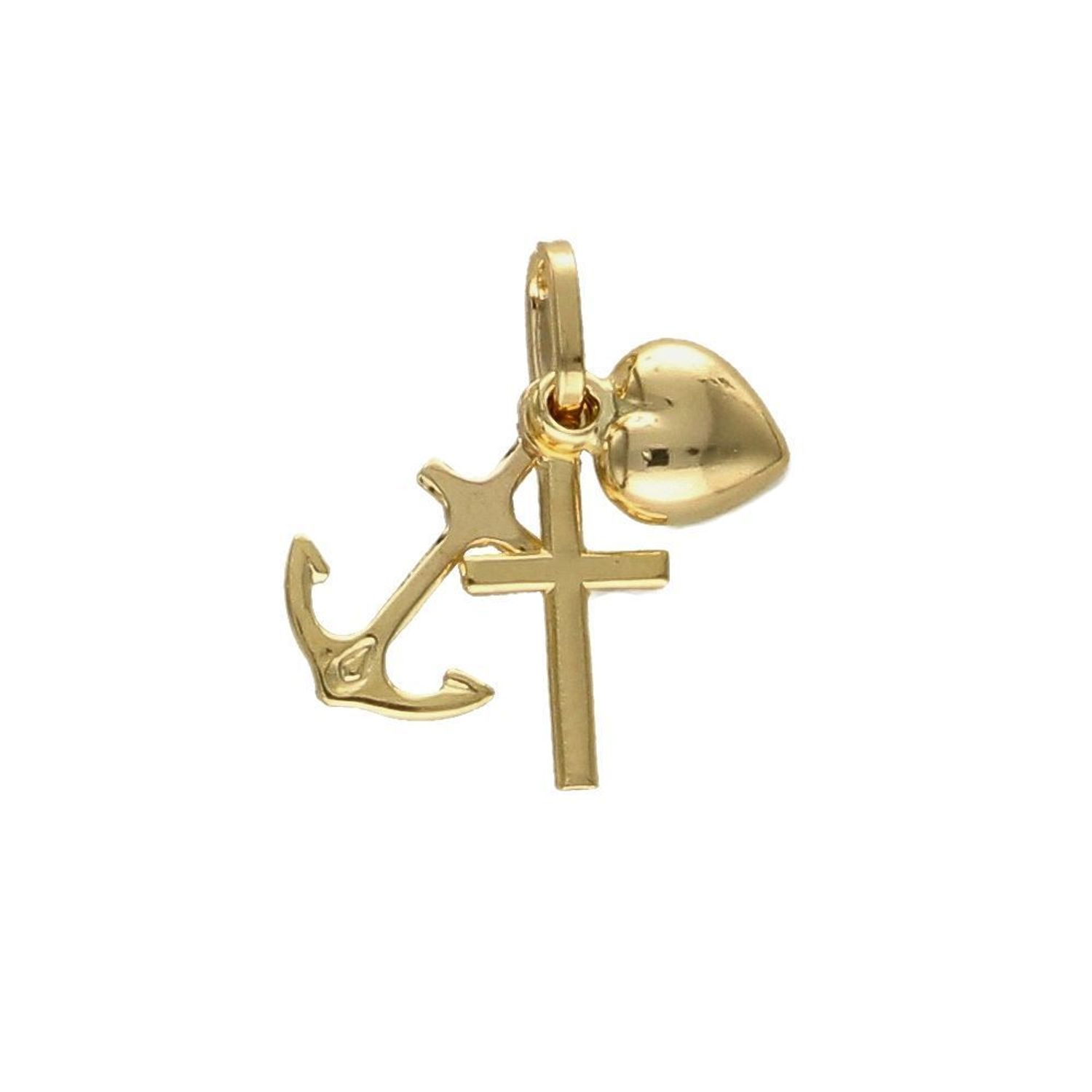 Zawieszka wiara,nadzieja,miłość próby 333 DIA-ZAW-3050-333. Wisiorek z 3-ma zawieszkami serce, krzyżyk, kotwica. Wisiorek ten to idealny pomysł na prezent..jpg