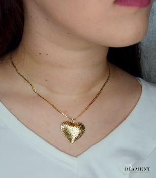 Złota zawieszka 585 ażurowe serce. Elegancki wisiorek wykonany z najwyższej jakości 14 –karatowego żółtego złota. Ta unikalna biżuteria, która zachwyci każdą kobietę. (3).JPG