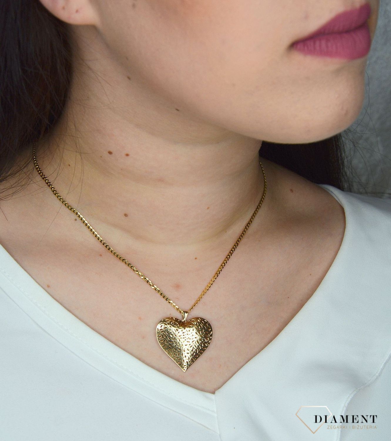 Złota zawieszka 585 ażurowe serce DIA-ZAW-3056-585.jpg