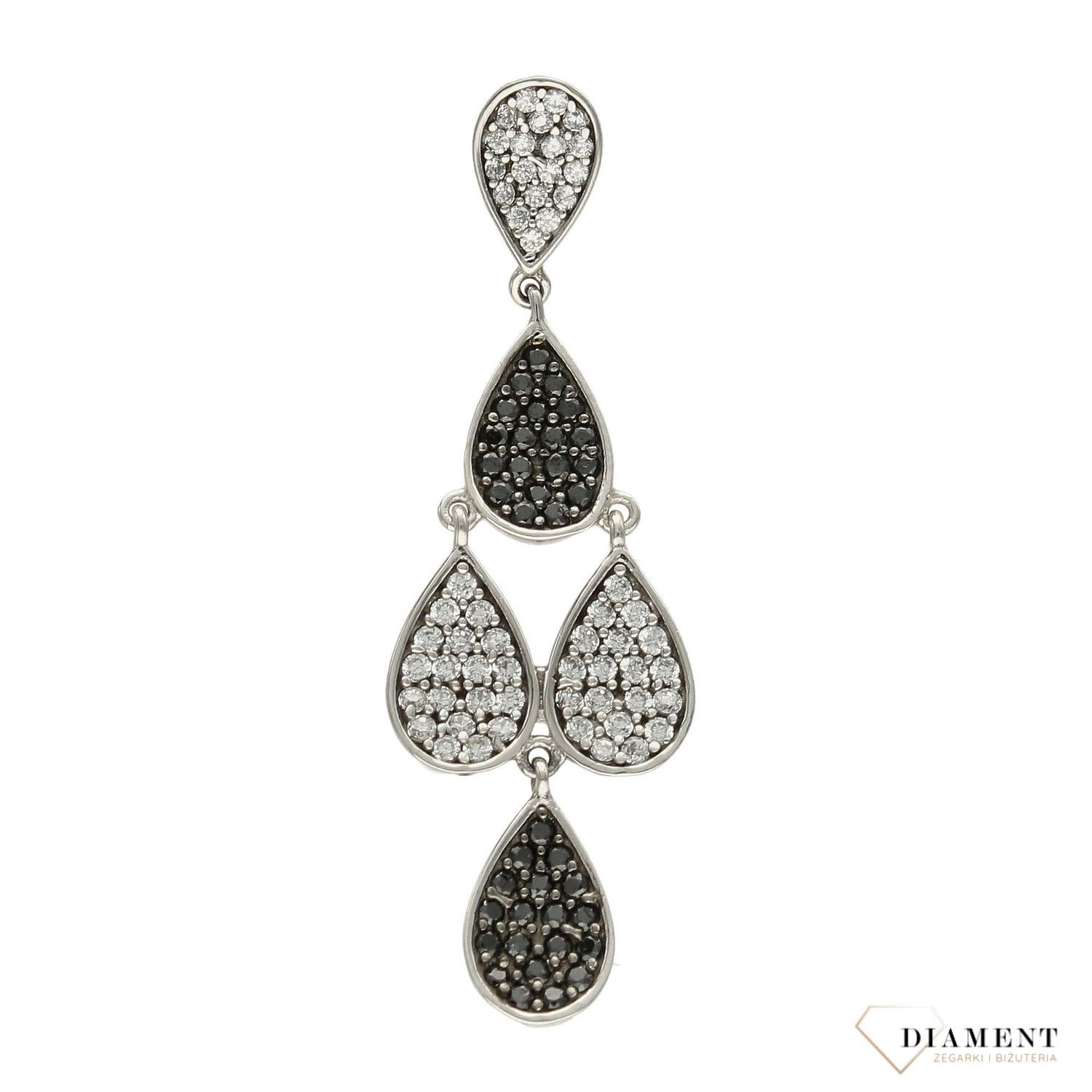 Srebrna zawieszka z czarnymi cyrkoniami DIA-ZAW-3086-925.jpg